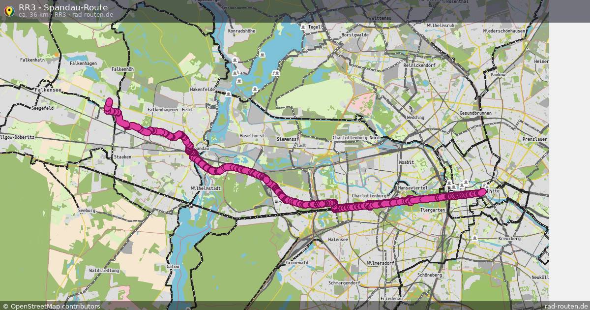 RR3 - Spandau-Route (RR3) – Fernradroute auf Rad-Routen.de