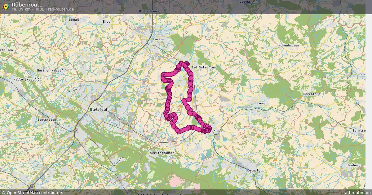 Rübenroute (Rübe) – Fernradroute auf Rad-Routen.de