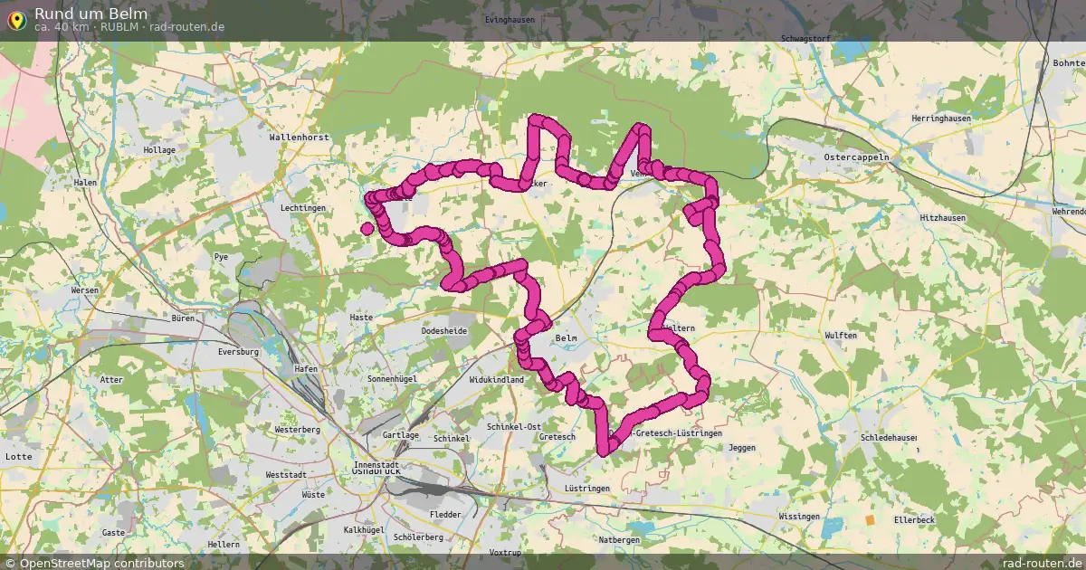 Rund um Belm (RUBLM) – Fernradroute auf Rad-Routen.de