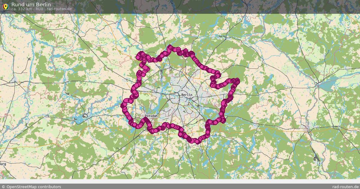 Rund um Berlin (RuB) – Fernradroute auf Rad-Routen.de