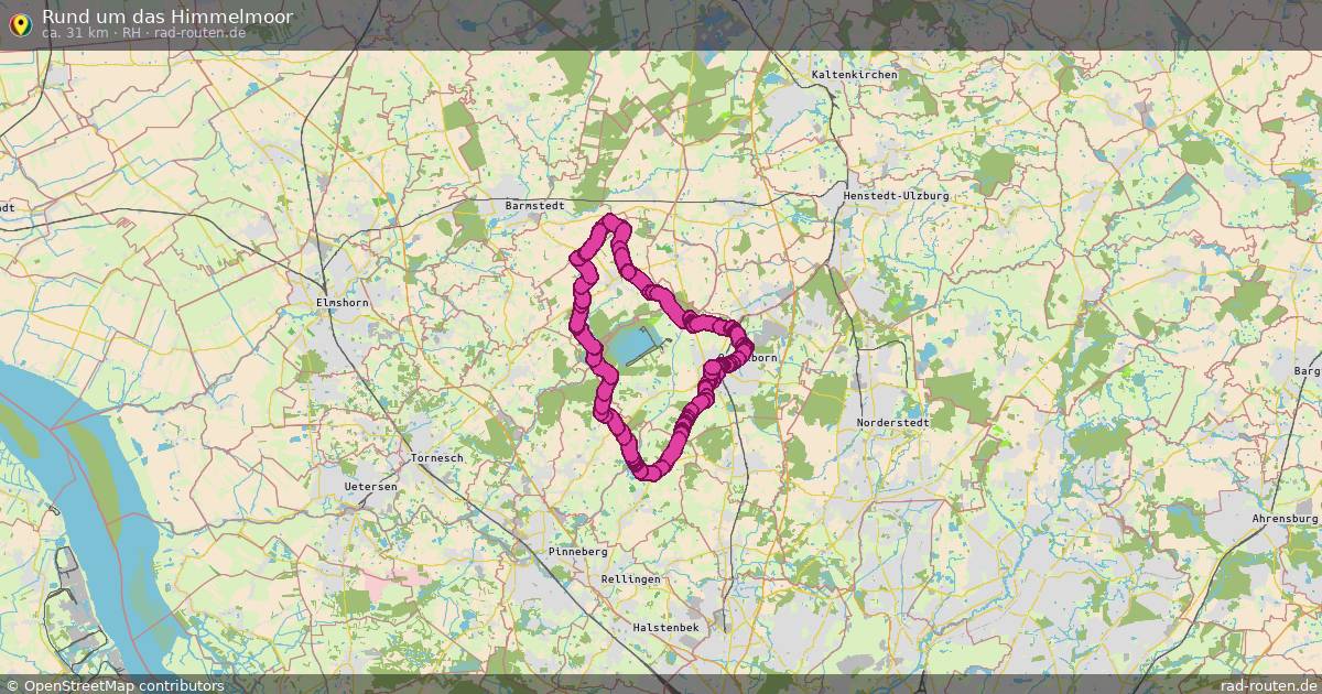 Rund um das Himmelmoor (RH) – Fernradroute auf Rad-Routen.de
