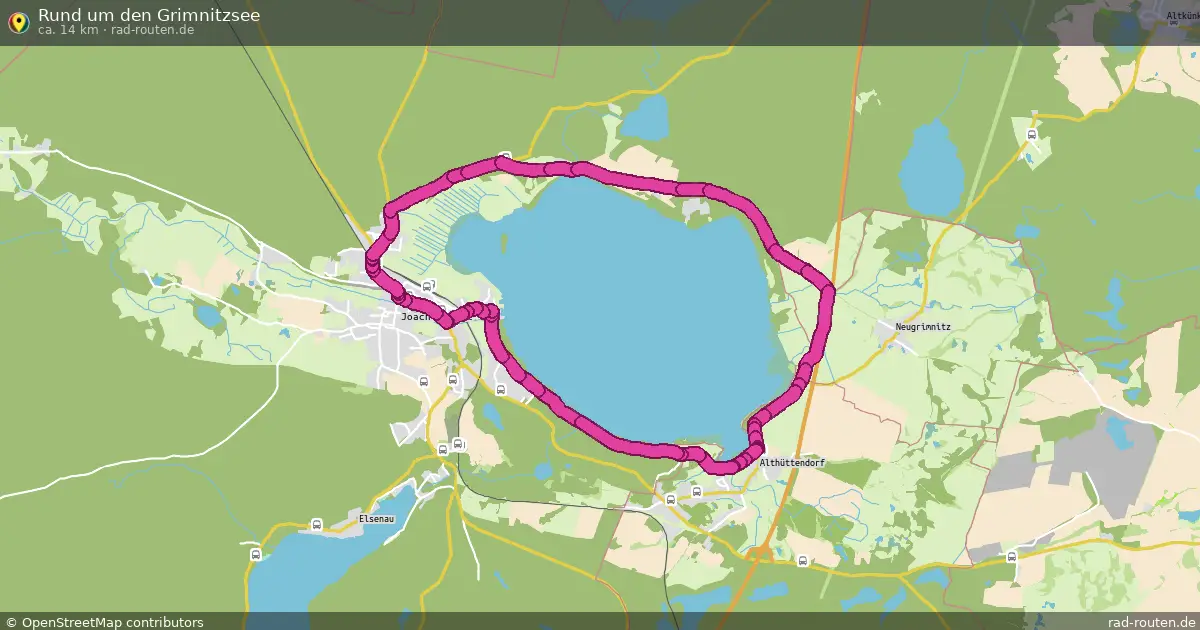 Rund um den Grimnitzsee – Fernradroute auf Rad-Routen.de
