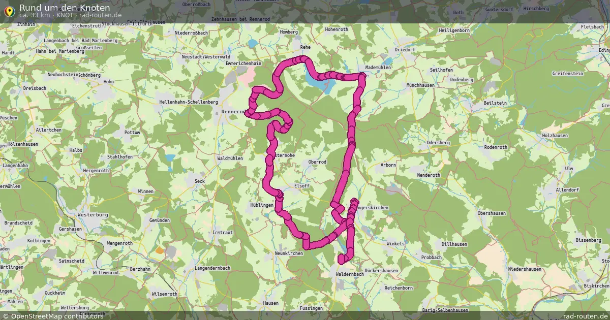 Rund um den Knoten (Knot) – Fernradroute auf Rad-Routen.de