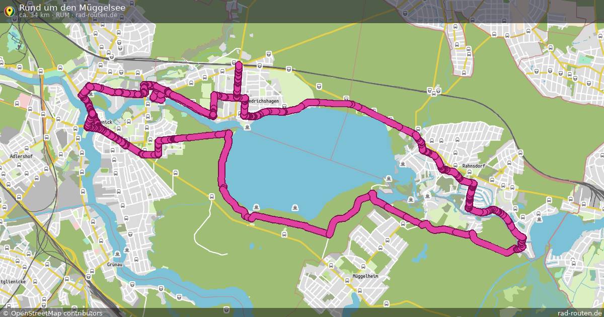 Rund um den Müggelsee (RuM) – Fernradroute auf Rad-Routen.de