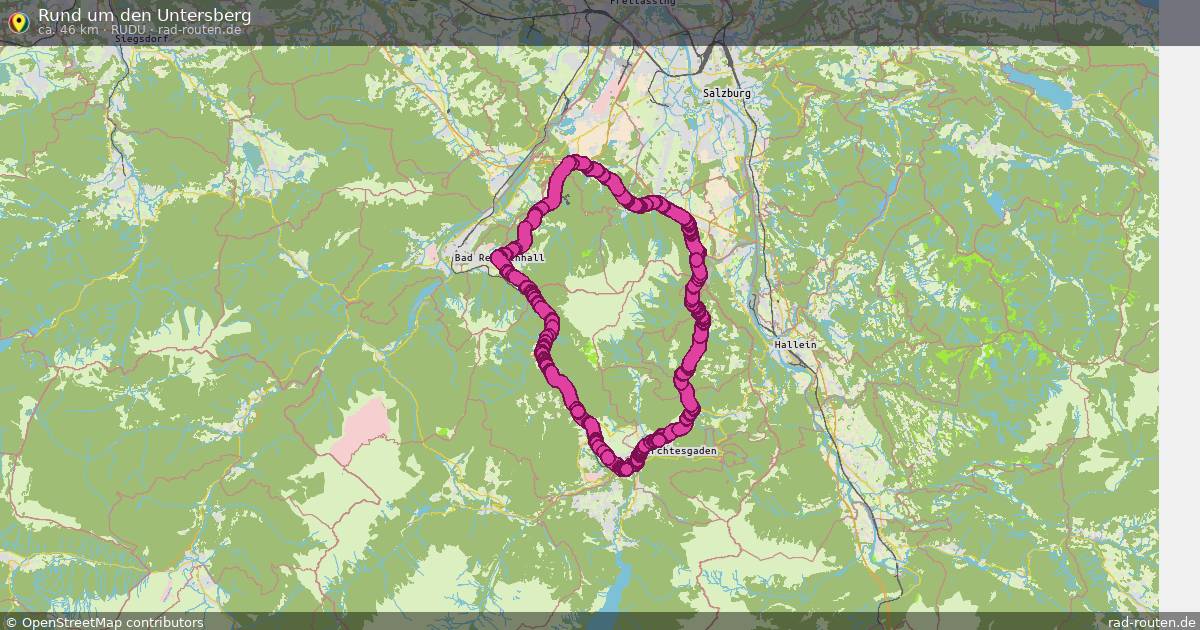 Rund um den Untersberg (RudU) – Fernradroute auf Rad-Routen.de
