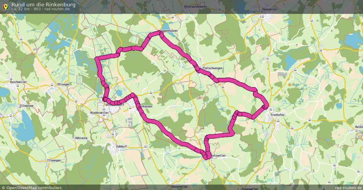 Rund um die Rinkenburg (wi3) – Fernradroute auf Rad-Routen.de