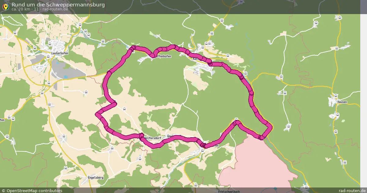 Rund um die Schweppermannsburg (11) – Fernradroute auf Rad-Routen.de