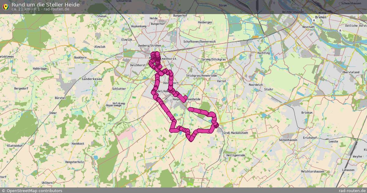 Rund um die Steller Heide (R 1) – Fernradroute auf Rad-Routen.de