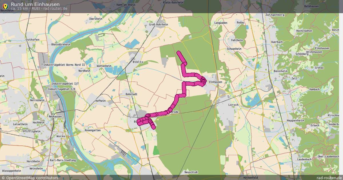Rund um Einhausen (RuEi) – Fernradroute auf Rad-Routen.de