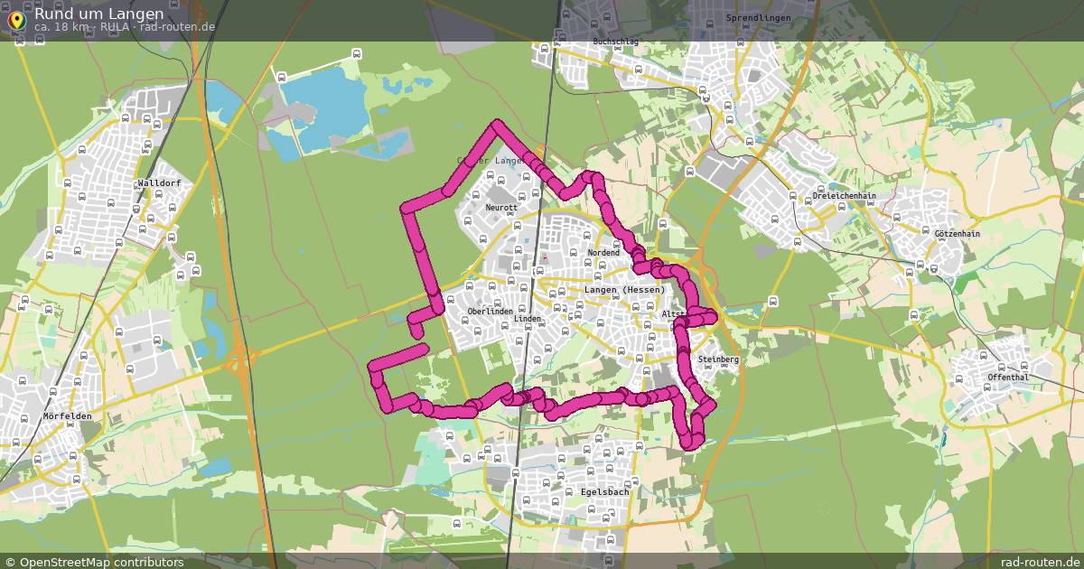 Rund um Langen (RuLa) – Fernradroute auf Rad-Routen.de