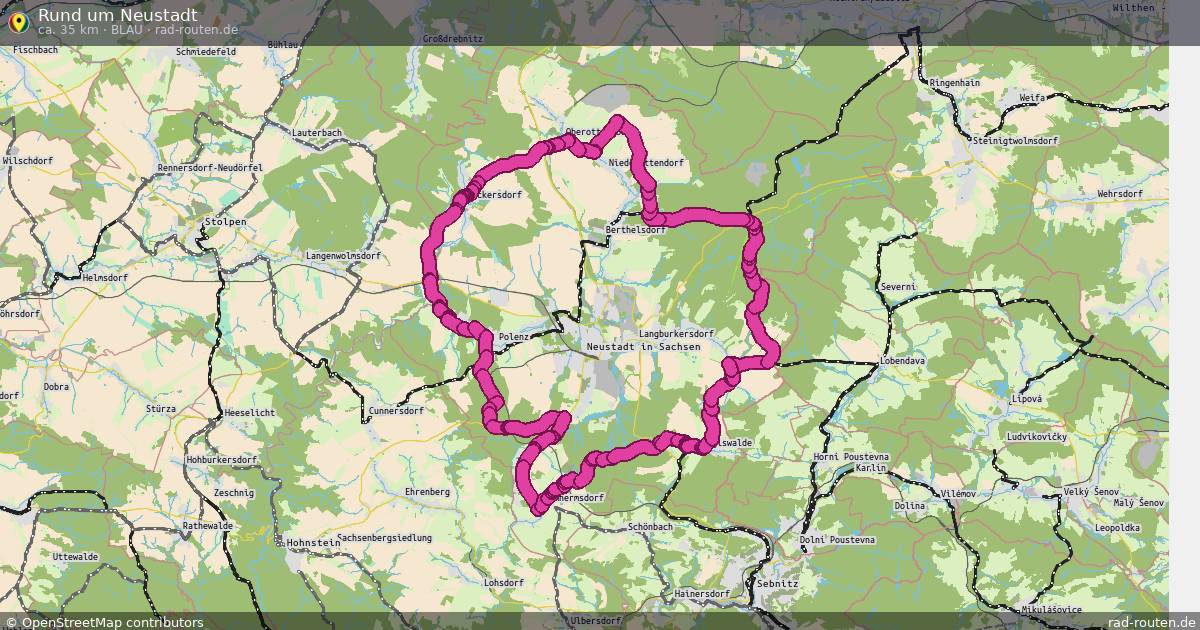 Rund um Neustadt (blau) – Fernradroute auf Rad-Routen.de