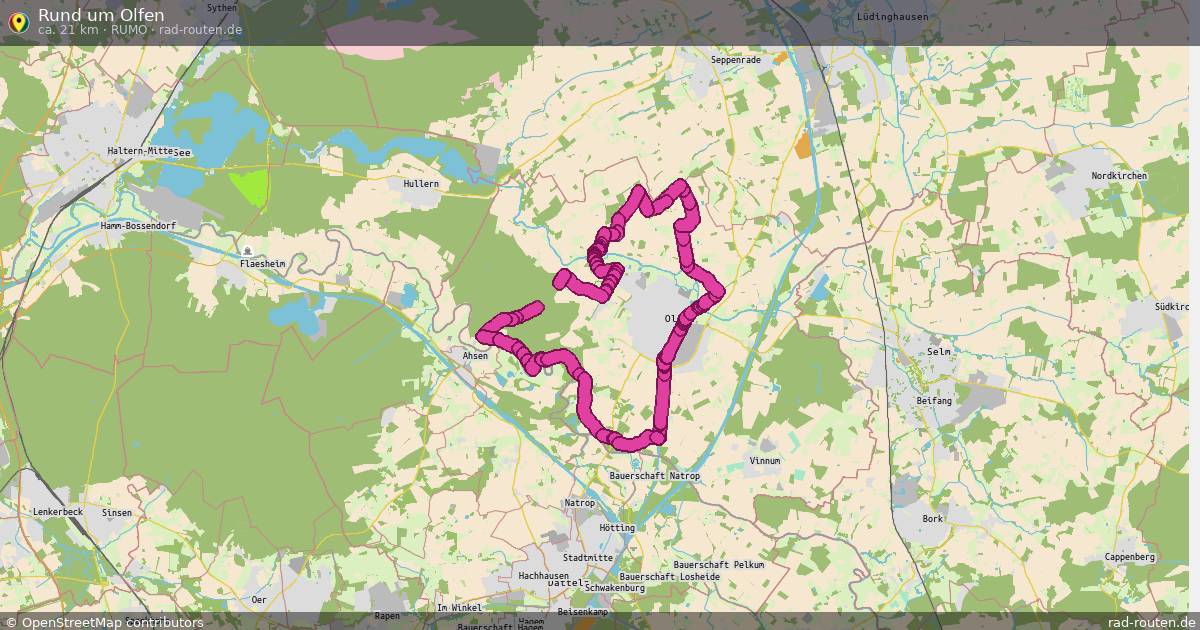 Rund um Olfen (RumO) – Fernradroute auf Rad-Routen.de
