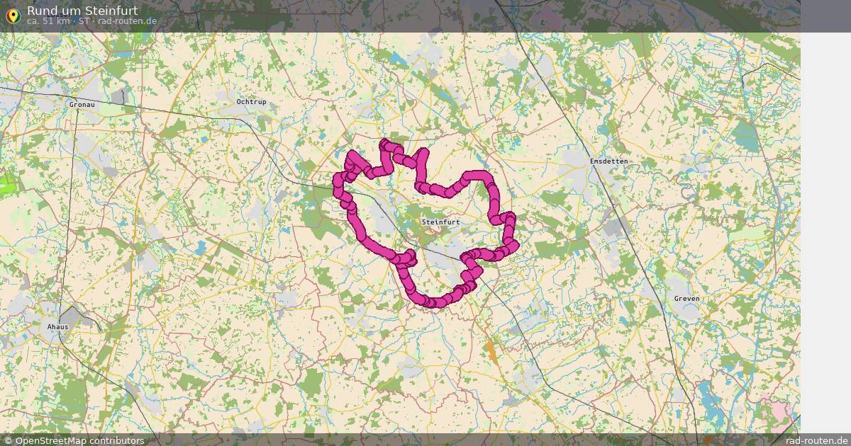 Rund um Steinfurt (st) – Fernradroute auf Rad-Routen.de