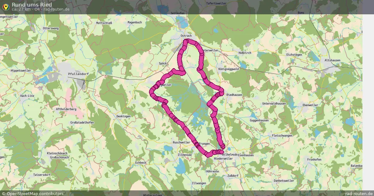 Rund ums Ried (O4) – Fernradroute auf Rad-Routen.de