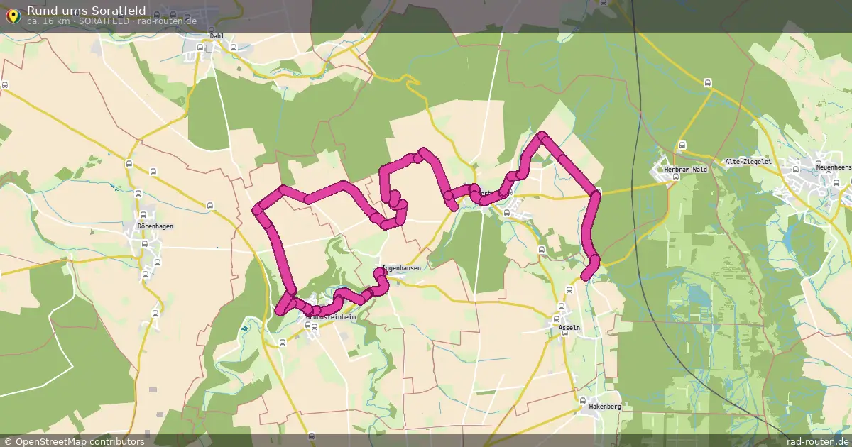Rund ums Soratfeld (Soratfeld) – Fernradroute auf Rad-Routen.de