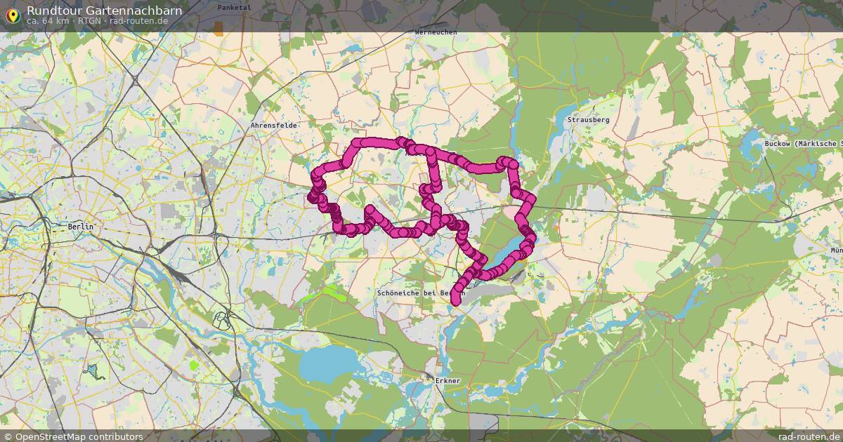 Rundtour Gartennachbarn (RTGN) – Fernradroute auf Rad-Routen.de