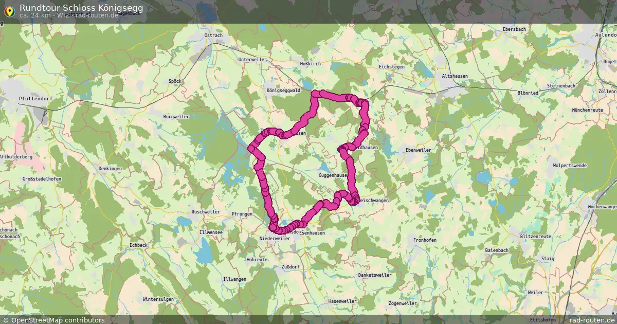 Rundtour Schloss Königsegg (wi2) – Fernradroute auf Rad-Routen.de