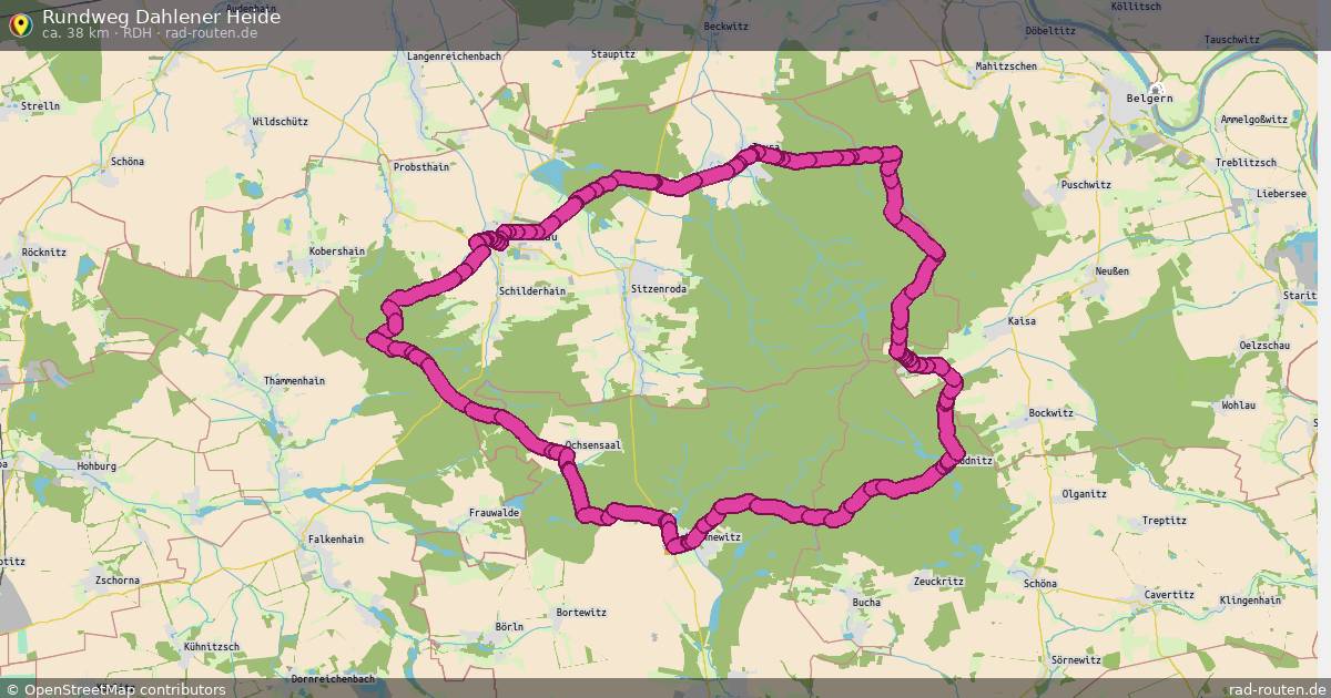 Rundweg Dahlener Heide (RDH) – Fernradroute auf Rad-Routen.de