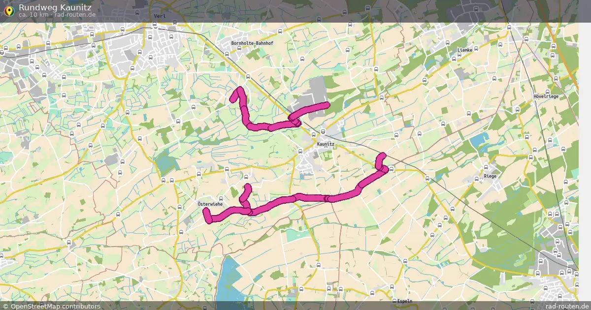 Rundweg Kaunitz – Fernradroute auf Rad-Routen.de