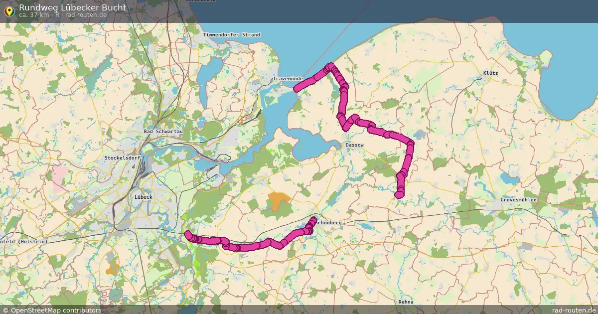Rundweg Lübecker Bucht (R) – Fernradroute auf Rad-Routen.de