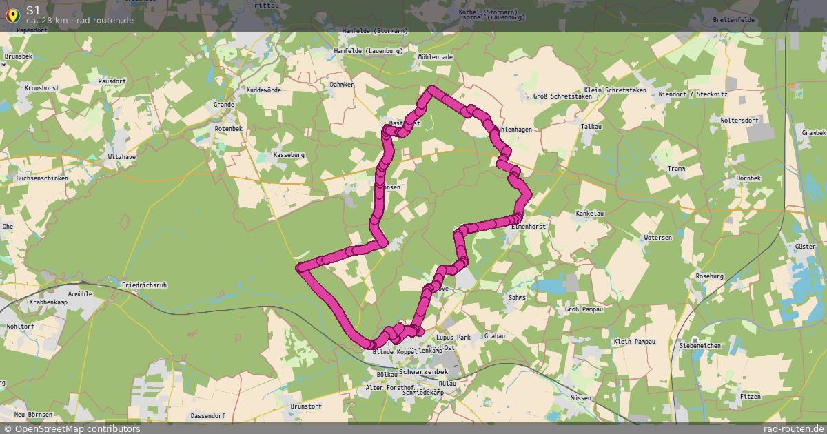 S1 – Fernradroute auf Rad-Routen.de
