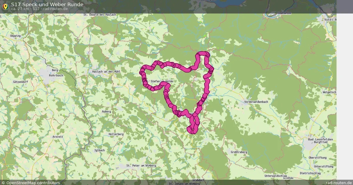 S17 Speck und Weber Runde (S17) – Fernradroute auf Rad-Routen.de