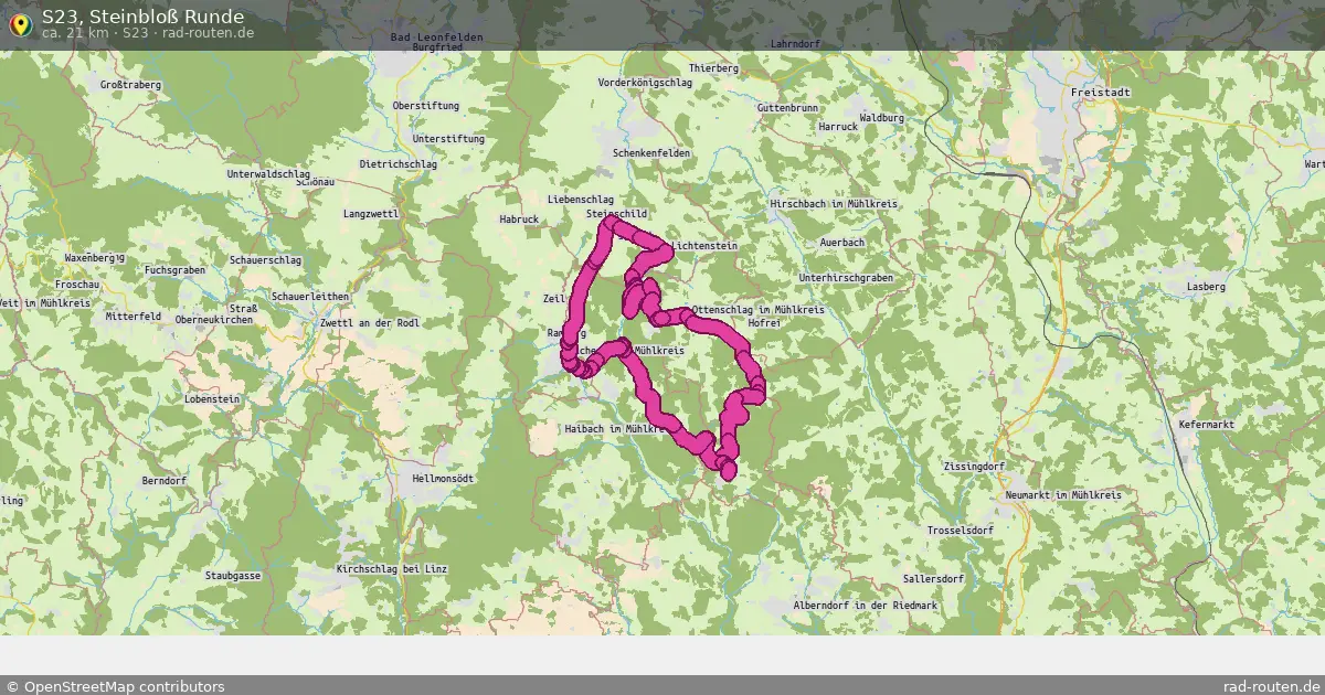 S23, Steinbloß Runde (S23) – Fernradroute auf Rad-Routen.de