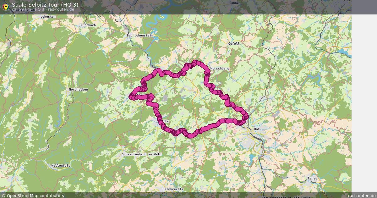 Saale-Selbitz-Tour (HO 3) (HO 3) – Fernradroute auf Rad-Routen.de