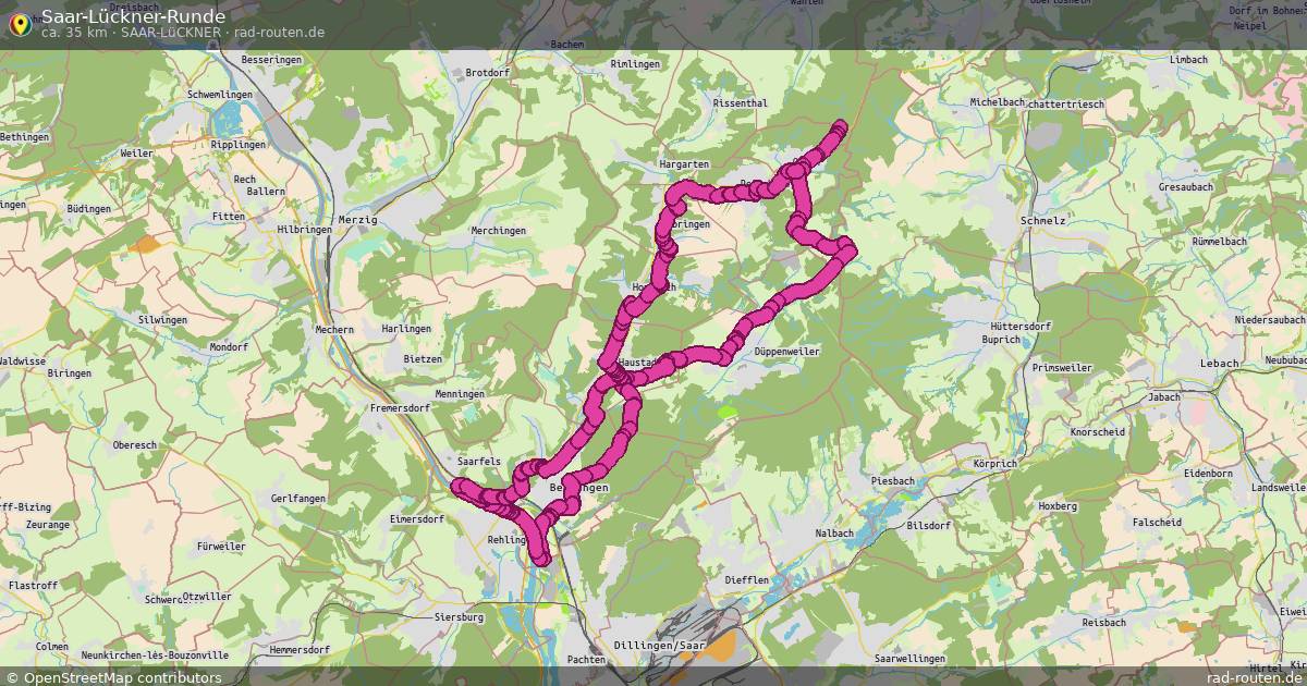 Saar-Lückner-Runde (Saar-Lückner) – Fernradroute auf Rad-Routen.de