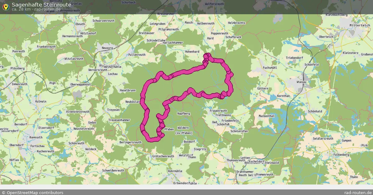 Sagenhafte Steinroute – Fernradroute auf Rad-Routen.de