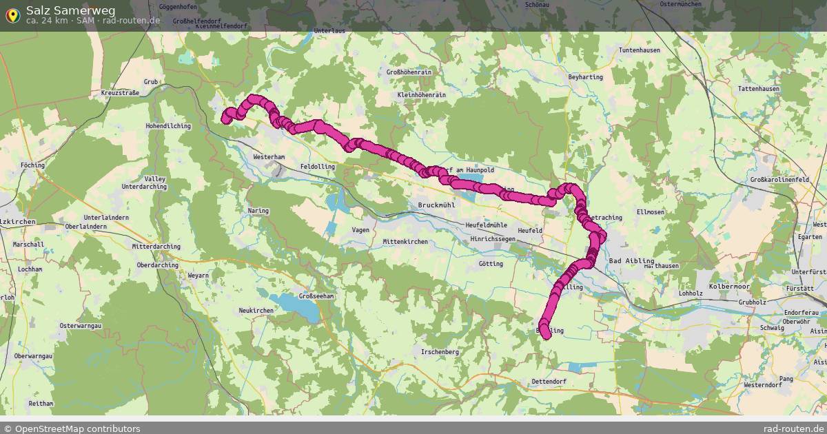 Salz Samerweg (SAM) – Fernradroute auf Rad-Routen.de