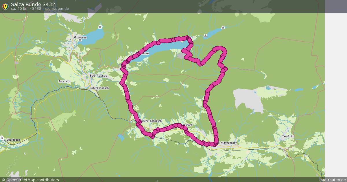 Salza Runde S432 (S432) – Fernradroute auf Rad-Routen.de