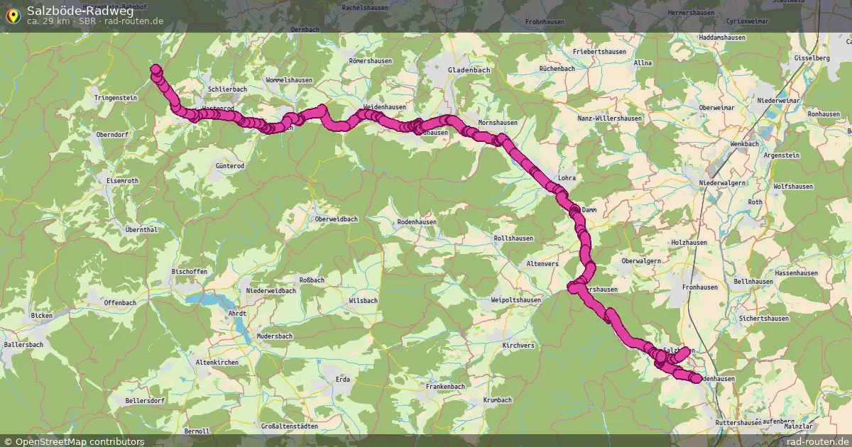 Salzböde-Radweg (SBR) – Fernradroute auf Rad-Routen.de