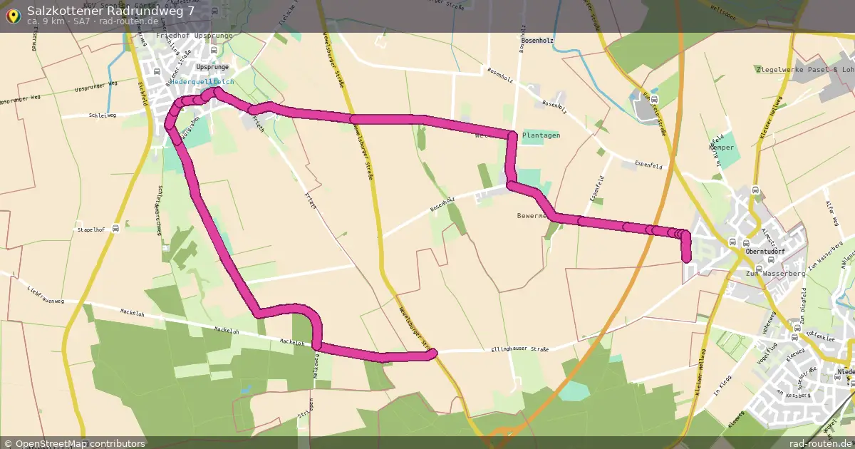 Salzkottener Radrundweg 7 (SA7) – Fernradroute auf Rad-Routen.de