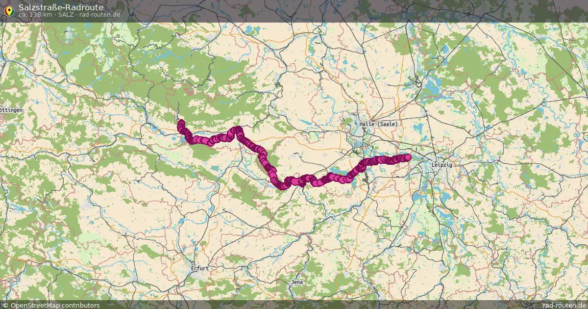 Salzstraße-Radroute (SALZ) – Fernradroute auf Rad-Routen.de