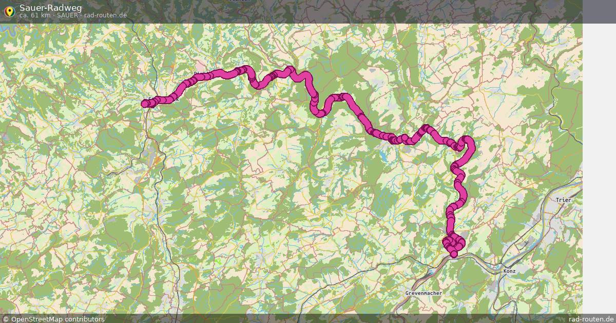 Sauer-Radweg (Sauer) – Fernradroute auf Rad-Routen.de