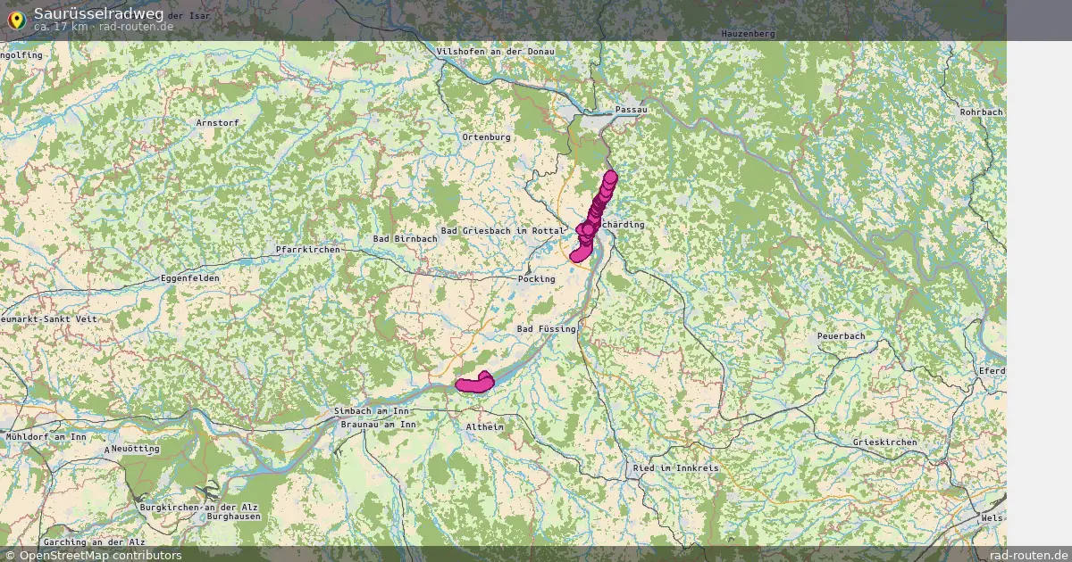 Saurüsselradweg – Fernradroute auf Rad-Routen.de