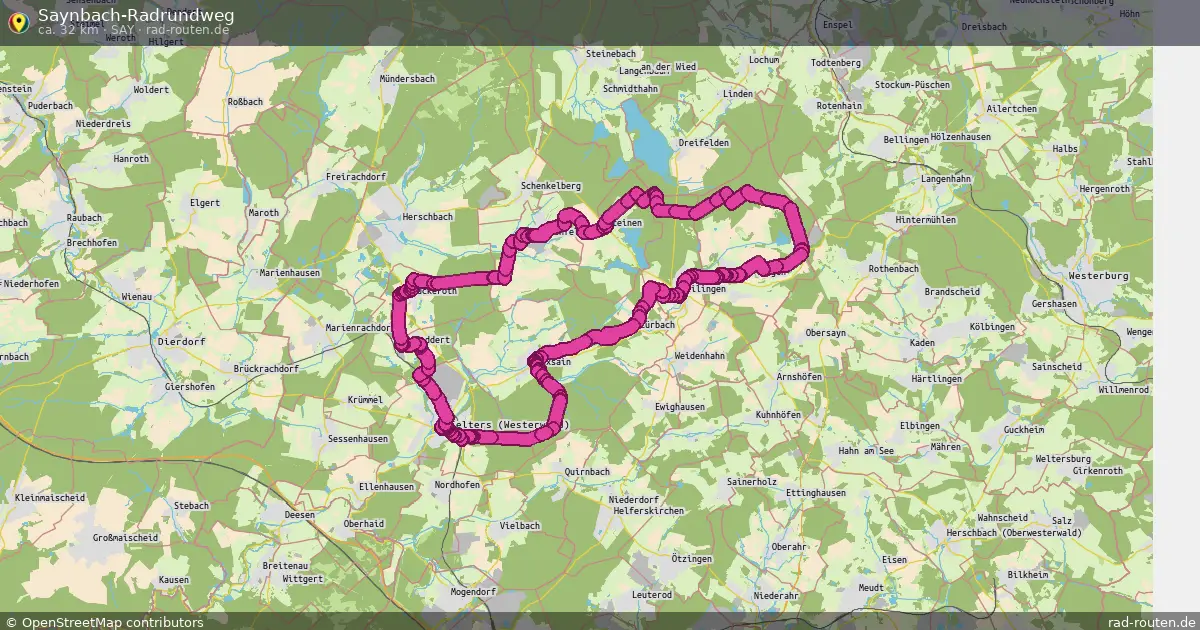 Saynbach-Radrundweg (SAY) – Fernradroute auf Rad-Routen.de