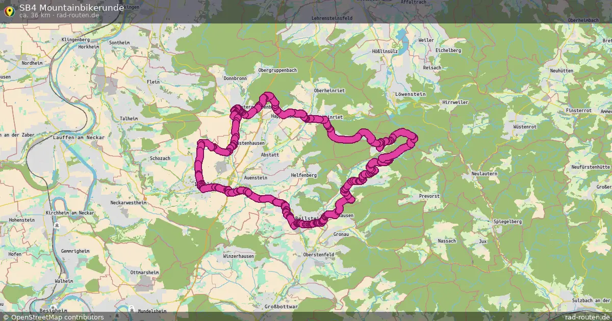 SB4 Mountainbikerunde – Fernradroute auf Rad-Routen.de
