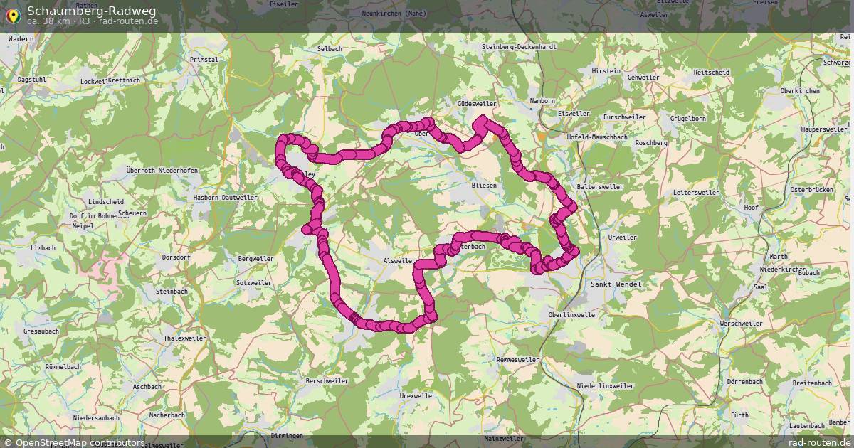 Schaumberg-Radweg (R3) – Fernradroute auf Rad-Routen.de