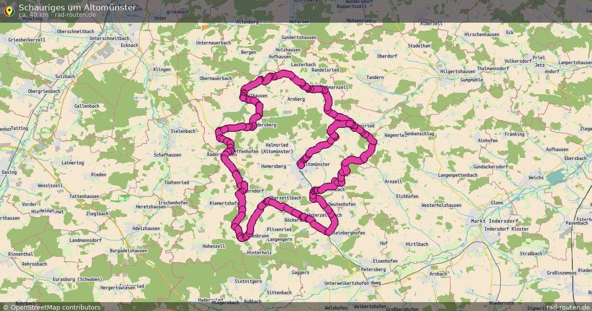 Schauriges um Altomünster – Fernradroute auf Rad-Routen.de