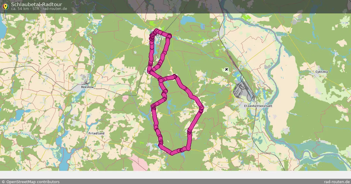 Schlaubetal-Radtour (STR) – Fernradroute auf Rad-Routen.de