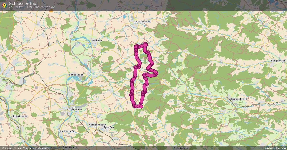 Schlösser-Tour (KT9) – Fernradroute auf Rad-Routen.de