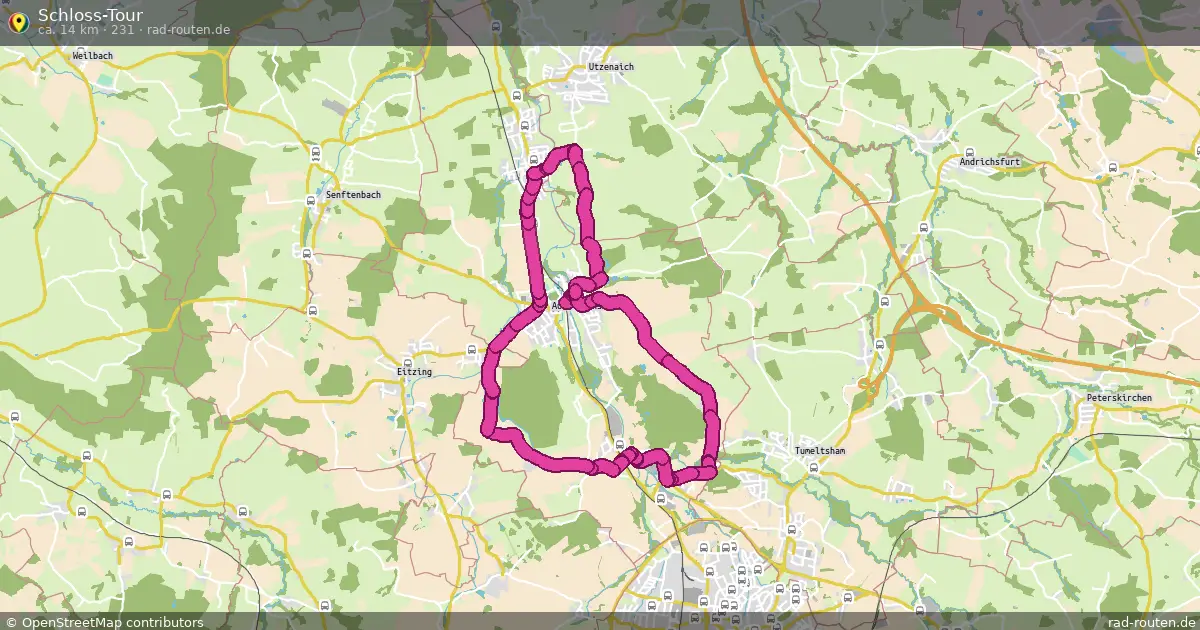 Schloss-Tour (231) – Fernradroute auf Rad-Routen.de