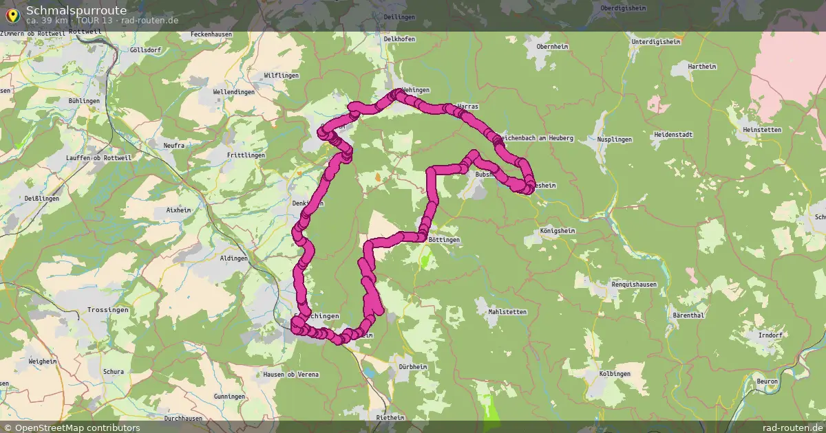 Schmalspurroute (Tour 13) – Fernradroute auf Rad-Routen.de