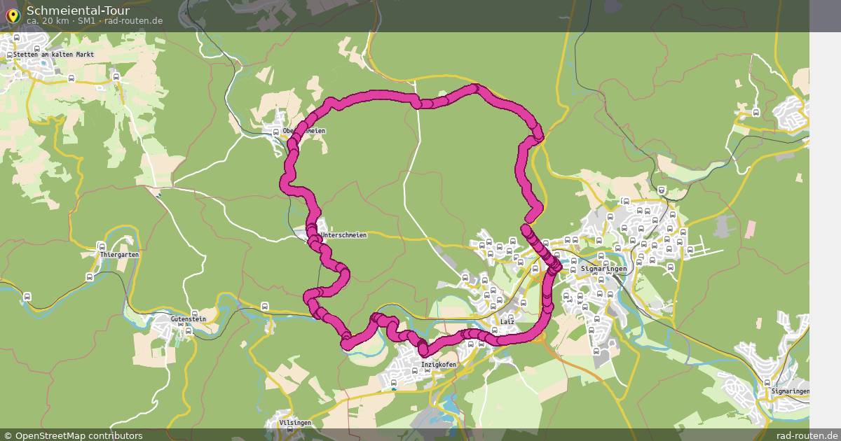 Schmeiental-Tour (SM1) – Fernradroute auf Rad-Routen.de