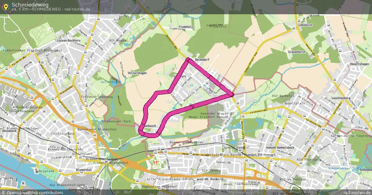 Schmiedeweg (Schmiedeweg) – Fernradroute auf Rad-Routen.de