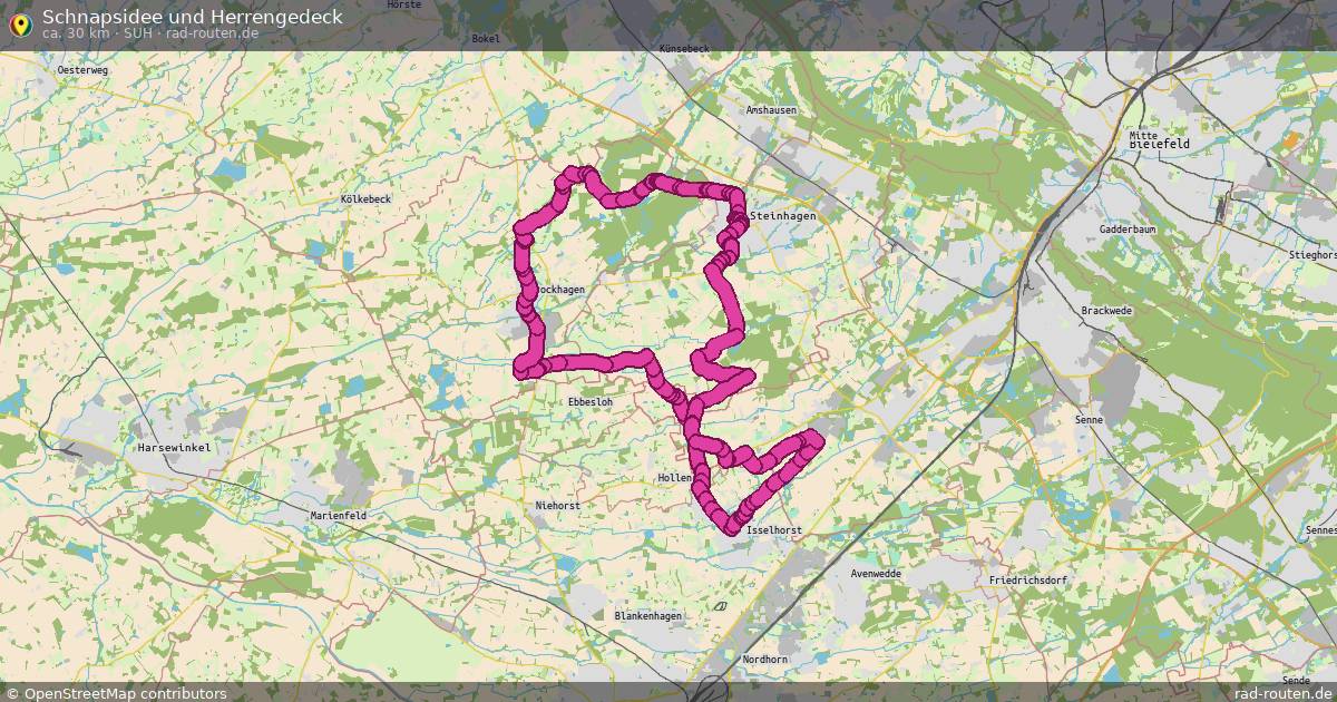 Schnapsidee und Herrengedeck (SuH) – Fernradroute auf Rad-Routen.de