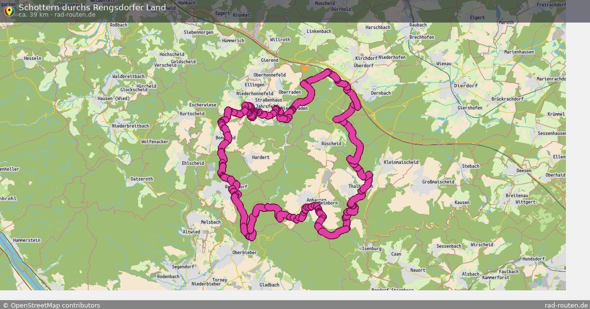 Schottern durchs Rengsdorfer Land – Fernradroute auf Rad-Routen.de