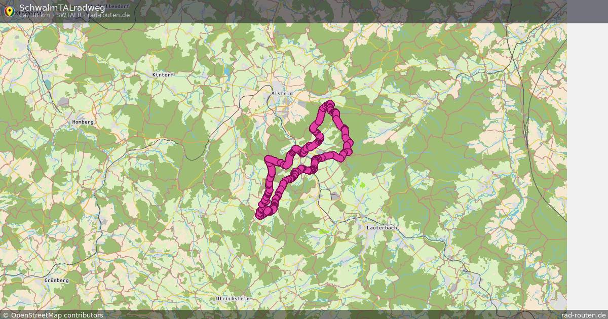 SchwalmTALradweg (SwTALr) – Fernradroute auf Rad-Routen.de